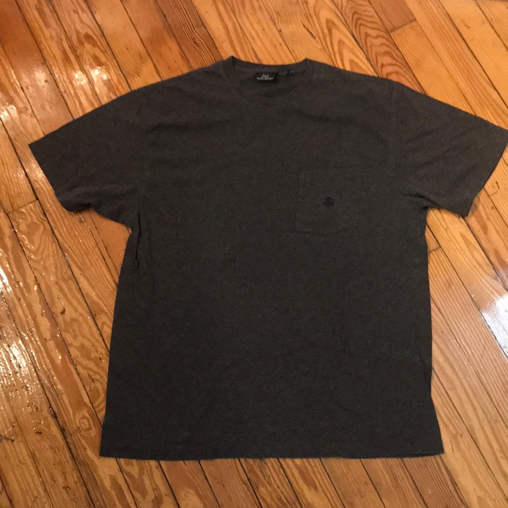 Brooks Brothers 346 Large Pocket Tee Gray